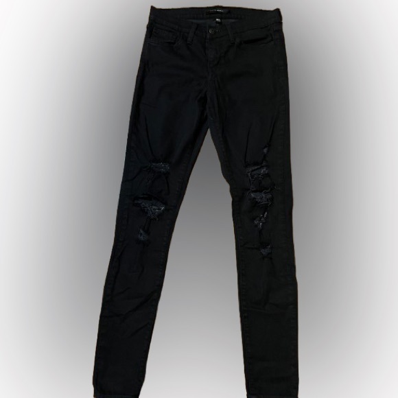 Flying Monkey Denim - Flying Monkey Black Distressed Women's Jeans Size 26